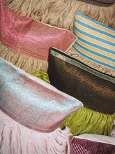 Load image into Gallery viewer, Wugo Throw Pillow - Iridescent Cape Blue/Andes Sand