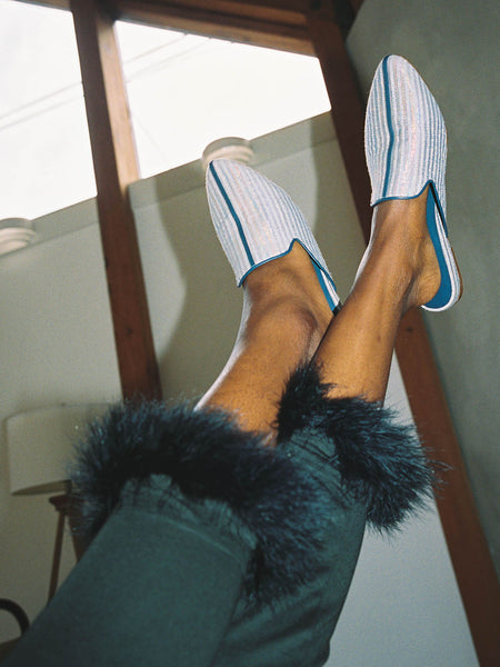 Women's Pēkäk Lounge Slippers - Cape Blue