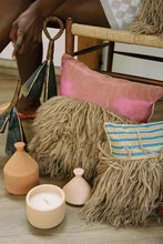 Load image into Gallery viewer, Luxury Home Decor Pillow - Iridescent Magenta/Andes Sand