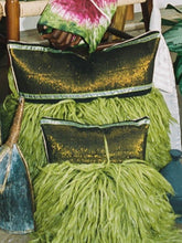 Load image into Gallery viewer, Luxury Home Decor Pillow - Black/Galapagos Green