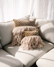 Load image into Gallery viewer, Decorative Throw Pillow for Sofa - Platinum Check / Smokey Beige