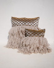 Load image into Gallery viewer, Wugo Throw Pillow - Platinum Check/Smokey Beige