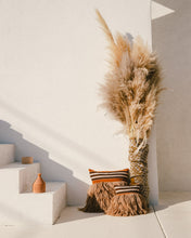 Load image into Gallery viewer, Luxury Home Decor Pillow - Rust Stripe/Andes Sand