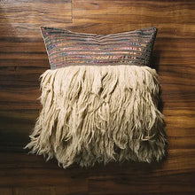 Load image into Gallery viewer, Wugo Pillow - Mystic Black Halograph/Andes Sand