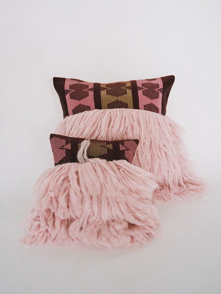 Wugo Pillow - Burgundy/Peruvian Pink
