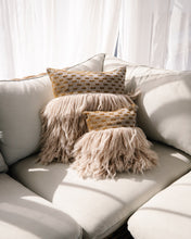 Load image into Gallery viewer, Decorative Throw Pillow for Sofa - Platinum Check / Smokey Beige
